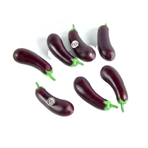 Mini simulation vegetable simulated eggplant stereo refrigerator stickers creative magnetic stickers creative food play model