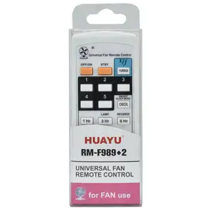New HUAYU RM-F989 + 2 phổ điều khiển từ xa cho Midea Quạt Trần Tường Fan điều khiển