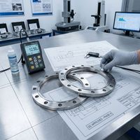 Flange Ring Titanium Gr5 Ti-6Al-4V Kustom OEM, Dikerjakan dengan Mesin CNC, Tahan Tekanan Tinggi, Kekuatan Tinggi, Standar ANSI B16.5, Presisi Tinggi
