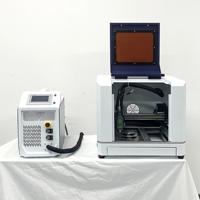 Petite machine de découpe laser à fibre 800W, refroidie par air, de bureau, CNC, pour la découpe de métaux (laiton, cuivre, acier inoxydable) et l'artisanat de bijoux