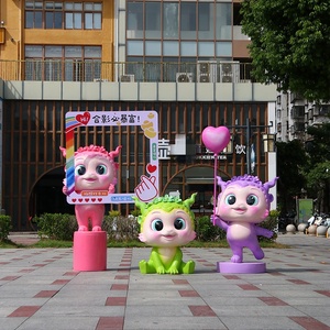 2025年ヘビかわいい漫画彫刻装飾樹脂新年ガーデン風景屋外FRP装飾美容チェン - Product Image 3