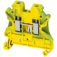 Bloque de terminales de tornillo SUPU TU2.5-2 para carril DIN, conector para cableado de armarios de control 2.5~95mm²