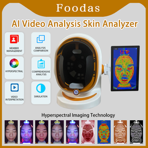 Analizador de Piel Portátil Único en su Tipo para Uso Doméstico Miaokin, Escáner Facial con IA de 7 Espectros LED, Pantalla <span class=keywords><strong>Digital</strong></span>, Humedad, Pigmentación, USB - Product Image 1