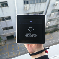 Panneau de commande tactile multi-gang Smart Switch 2/3/4 Gang avec remplacement intégré, matériau PC ignifuge pour la maison et l'hôtel