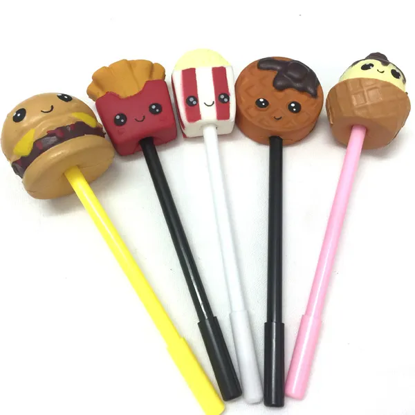 Factory Wholesale Kawaii Squishy Pencil Topper Cover Scented Food Squishy Pen