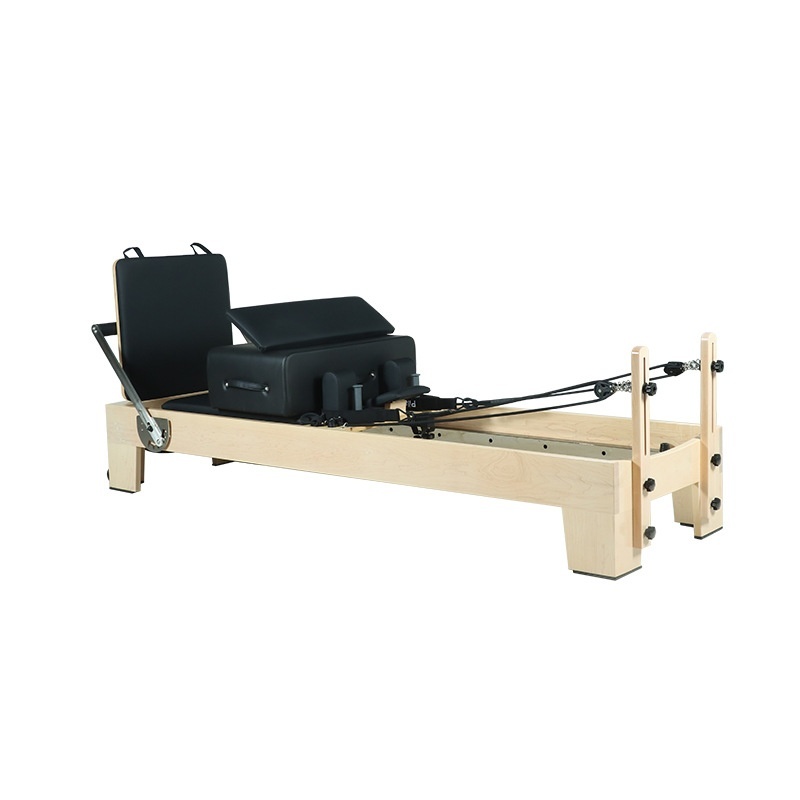 # Professional Foldable Pilates Reformer Bed – Commercial Core Training Machine with Wheels for Home & Studio Fitness - View 3