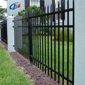 <span class=keywords><strong>Clôture</strong></span> en fer forgé noir pour extérieur, panneau décoratif en fer, 6x10 pieds, <span class=keywords><strong>clôture</strong></span> en métal galvanisé pour jardin - Product Image 1