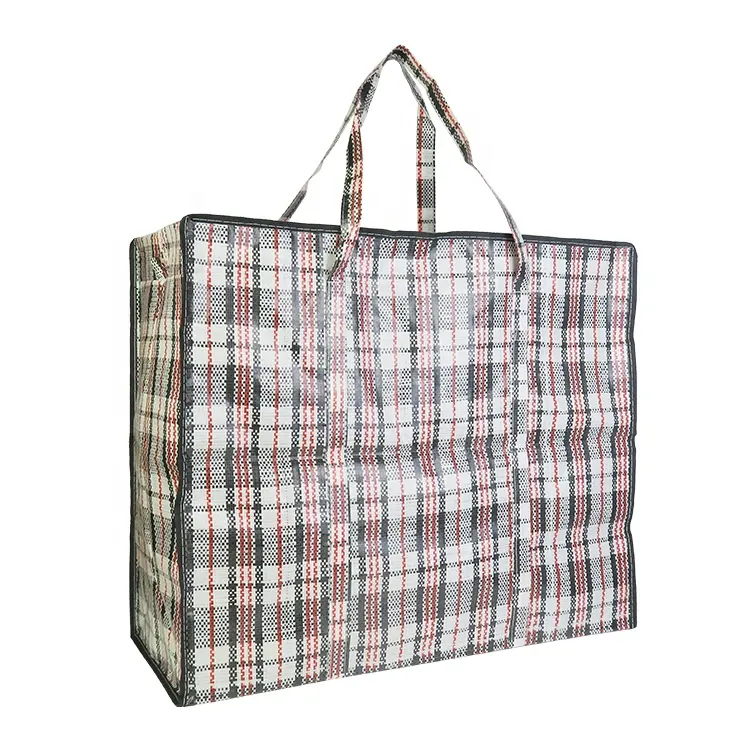 OEM/ODM süpermarket Tote ağır yıkanabilir kullanımlık bakkal alışveriş fermuarlı çantalar