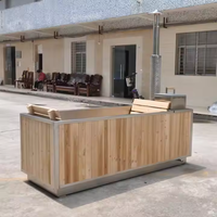 PROELIFE Best-seller Spa de jardin extérieur au design moderne, chauffé au bois de cèdre, 10 jets, contrôle GECKO, fenêtres à transom, 4 personnes