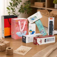 Boîte en carton ondulé robuste et écologique pour l'emballage cadeau, présentable, pour bouteille d'eau, boutique de détail