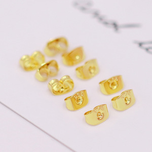 18K Gold Plated Sterling Silver Butterfly <b>Stud</b> <b>Earrings</b> For Everyday Wear Unisex Jewelry Set - Product Image 1