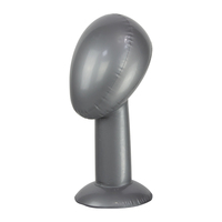 Tête de mannequin gonflable gris réglable en PVC Commercial pour homme et femme
