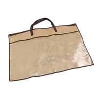 Sac de rangement pliable pour couettes et couvertures, en non-tissé respirant, avec fenêtre transparente en PVC et logo personnalisé