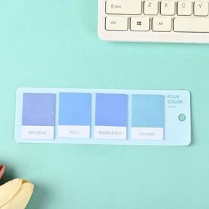 Pastel Macaron Color Paper Sticky Notes Set Four-Color Creative Self-Adhesive <b>Memo</b> <b>Pads</b> Office School Stationery Reminder Note - Product Image 5