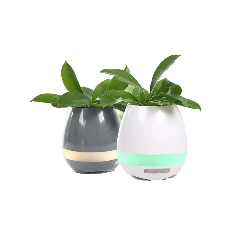 New Design BT Wireless Creative Touch Sensing Smart Music Flowerpot for Indoor