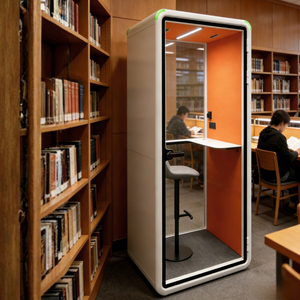 Cabine téléphonique de bureau insonorisée moderne pour une seule personne |   Cabine acoustique écologique pour bureau, bureau à domicile, appels privés - Product Image 4