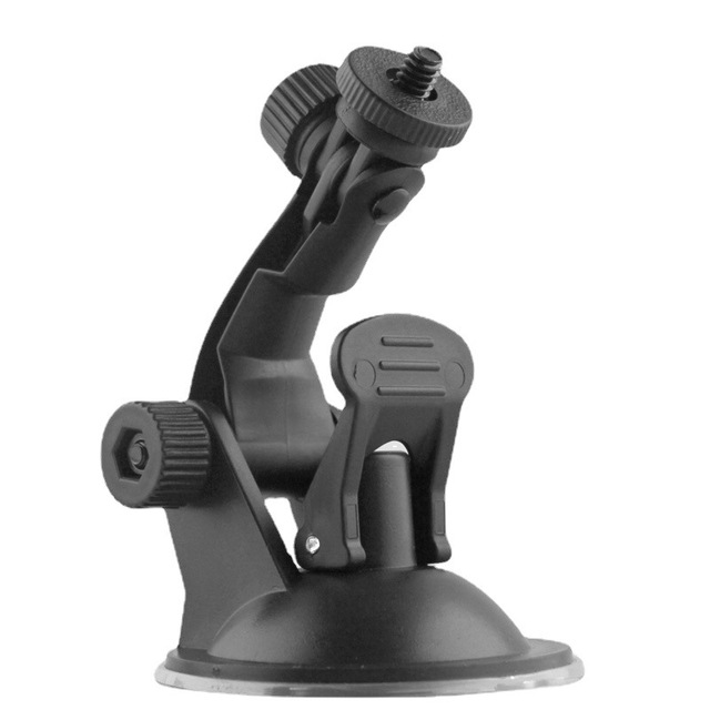 Universal Car Dashboard Camera Mount with 65mm Suction Cup & 1/4'' Screw, Smartphone Navigation Surveillance Bracket