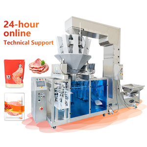 Machine d'emballage automatique pour peser les tranches de jambon et les saucisses, machine d'emballage Doypack, machine d'emballage en sachet - Product Image 1