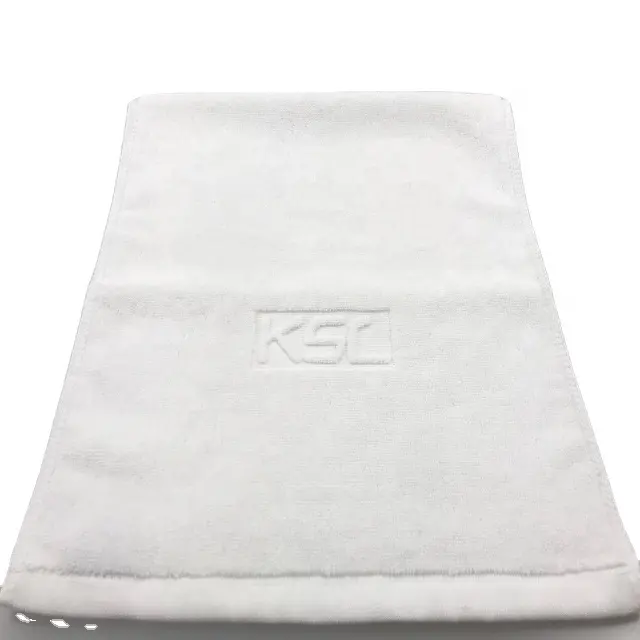 Customized white 32s 100%cotton jacquard hotel towel hand towel bath towel