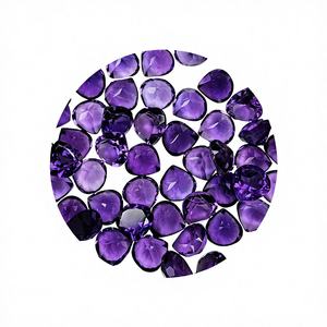 Natural Purple African Amethyst <b>Heart</b> Shape Loose Stone Best Selling Cut Stone Amethyst February Birthstone Ring Women Sambhav - Product Image 1