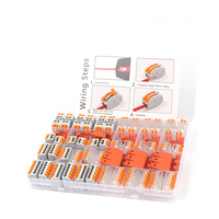 94 Piezas/Caja, Bloques de Terminales de Cable Compactos Serie 222 Tipo SPL-2/3, Conectores de Cable Eléctrico de Fijación Rápida
