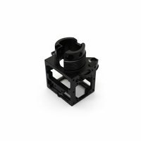 Support moteur en aluminium usiné CNC, anodisé noir, entièrement inspecté, pour assemblage de cavité optique d'équipement d'automatisation industrielle