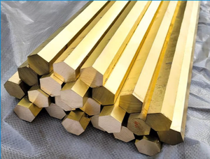 다양한 크기의 도매 육각형 황동 막대. H62 솔리드 황동. 절단 가능. 공장 직접. - Product Image 2