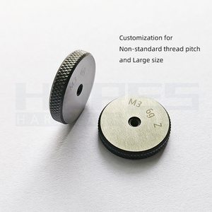 Metric 6g M0.8-M18 Go NoGo <strong>Thread</strong> Ring <strong>Gauge</strong> with Coarse Fine Pitch for ISO DIN GB Screw Bolt Inspection Tools - Product Image 4