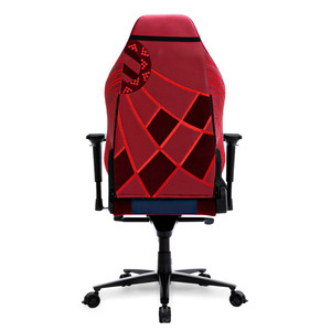 เก้าอี้เกมมิ่งเออร์โกโนมิกส์พนักพิงสูง สีแดงน้ำเงิน ปรับหมุนได้ พร้อมหมอนรองหลังและหมอนรองศีรษะ - Product Image 6