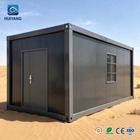 Maison préfabriquée modulaire en conteneur avec structure en acier, type plat de 20 pieds, pour usage résidentiel