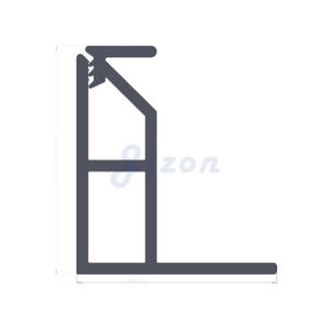 Rail mural en tissu de 2 "-Rail décoratif en <span class=keywords><strong>PVC</strong></span> pour finition murale en tissu - Product Image 2