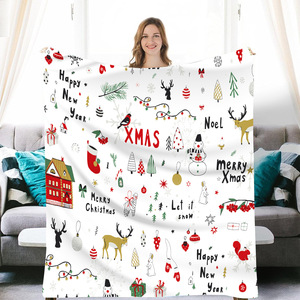 Tùy Chỉnh Thăng Hoa In Mang Nhãn Hiệu Logo Chăn Mềm Chất Lượng Lông Cừu Flannel Chăn Cho Mùa Đông Tùy Chỉnh Chăn - Product Image 3