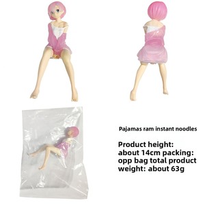 Figura de PVC de Rem <span class=keywords><strong>en</strong></span> Pijama, Posición Sentada, Reimu, Figura de Chica Bonita, Instant Noodle Press, ReZero: Empezando de Cero <span class=keywords><strong>en</strong></span> un <span class=keywords><strong>Mundo</strong></span> Diferente - Product Image 4