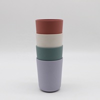 Vaisselle en bambou PLA naturel 100% biodégradable, vaisselle réutilisable PP RPET Assiettes pour enfants