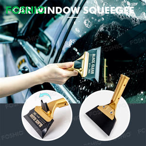 Foshio デザイン 70A 80A 90A 真鍮ハンドル ラバーウィンドウティント スキージー 自動車 ウィンドウフィルム着色ツール - Product Image 5