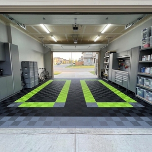 Dalles de <span class=keywords><strong>garage</strong></span> antidérapantes en PP emboîtables 40x40cm, design chinois, épaisseur 18mm, pour <span class=keywords><strong>garage</strong></span>, atelier, hôpital - Product Image 5