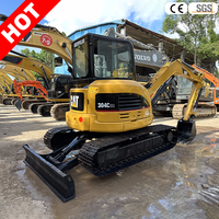 Mini-excavatrices d'occasion Cat 304 à prix avantageux, avec lame de bulldozer, certifiées CE, livraison rapide en 1 an, prêtes à l'emploi