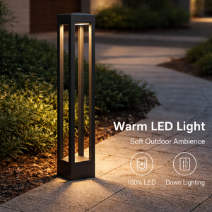 ไฟเสาอลูมิเนียม LED 10W กันน้ำ IP65 แสงวอร์มไวท์ สำหรับสวนกลางแจ้ง ทางเดิน แสงสว่างทันสมัยสำหรับภายนอกอาคาร - Product Image 3