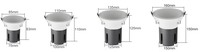 Spot LED encastré anti-éblouissement de 75 mm (3 pouces) avec découpe de 75 mm, 10 W, blanc froid, COB, complet avec driver pour la maison