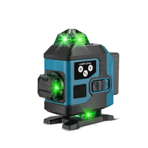 Alat laser putar presisi tinggi, peralatan laser level sendiri, mesin alat tangan 16 garis, mesin laser tingkat mini