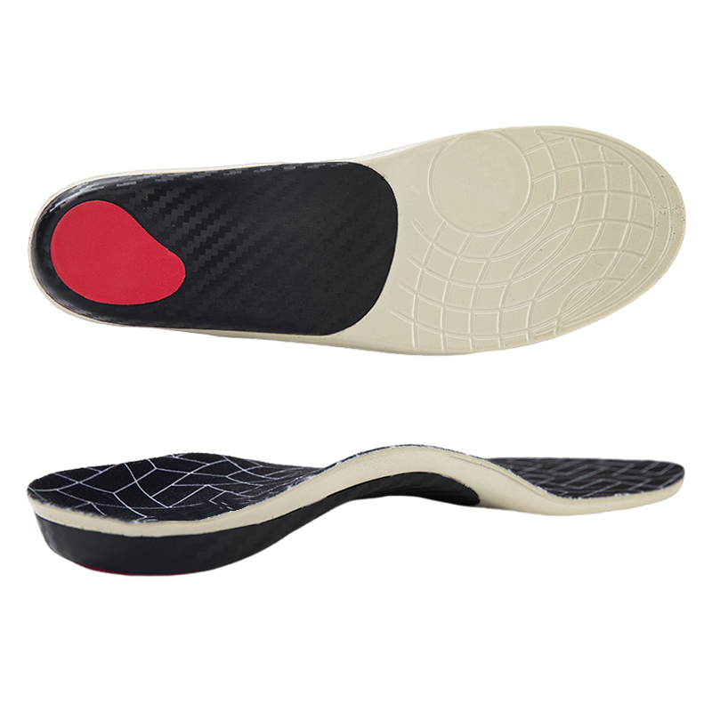 Custom plantar fasciitis high arch support insoles flat feet orthotic insert shock absorption carbon fiber shoe insoles