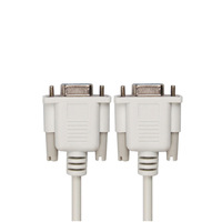 Cable VGA de 9 Pines Hembra a 15 Pines Macho, Cable Serial RS232 DB9 Macho a Hembra para Computadora, TV, Proyector
