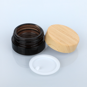 <span class=keywords><strong>Petit</strong></span> emballage cosmétique de soins de la peau rechargeable 5g 5ml bouchon <span class=keywords><strong>en</strong></span> plastique vide de grain de bois <span class=keywords><strong>pot</strong></span> <span class=keywords><strong>en</strong></span> <span class=keywords><strong>verre</strong></span> de crème pour les yeux - Product Image 6