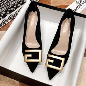Nuevos Zapatos de Tacón Alto Stiletto para Mujer, Negros, Finos, Versátiles, de Una Sola Capa, con Punta, Estilo Sexy - Product Image 2