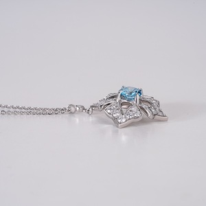 Elegant Lab Grown Diamond <b>Pendant</b> Necklace in 14K <b>Solid</b> <b>Gold</b> for Women Fine Jewelry with Sparkling Diamond and Classic Design - Product Image 4