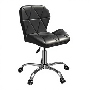 Taburete Alto Giratorio con Respaldo y sin Brazos para Barbería, Caja o Recepción - Product Image 1