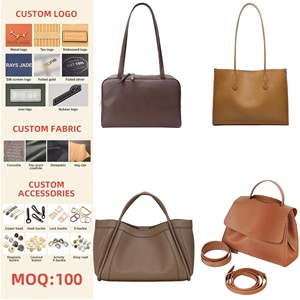 Bolsos de Hombro para Mujer, Bolsos <span class=keywords><strong>Boston</strong></span>, Bolsos Casuales de Moda, Bolsos de Cuero Genuino para Mujer, Venta Directa de Fábrica - Product Image 1