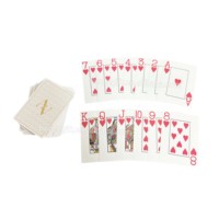 Cartes à jouer de poker en plastique 100% avec logo imprimé personnalisé Family Entertainment Professional avec boîte en plastique transparente écologique