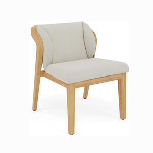 Ensemble de salle à manger de jardin moderne en teck durable pour l'extérieur, chaises et table de patio pour hôtels, salles, fermes, villas, cours - Product Image 3