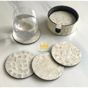 Ensemble de dessous-de-plat ronds en rotin écologiques avec support pour la maison et les restaurants, haute qualité, Vietnam - Product Image 5